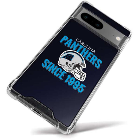 NFL Carolina Panthers Helmet Google Pixel 8a Clear Case